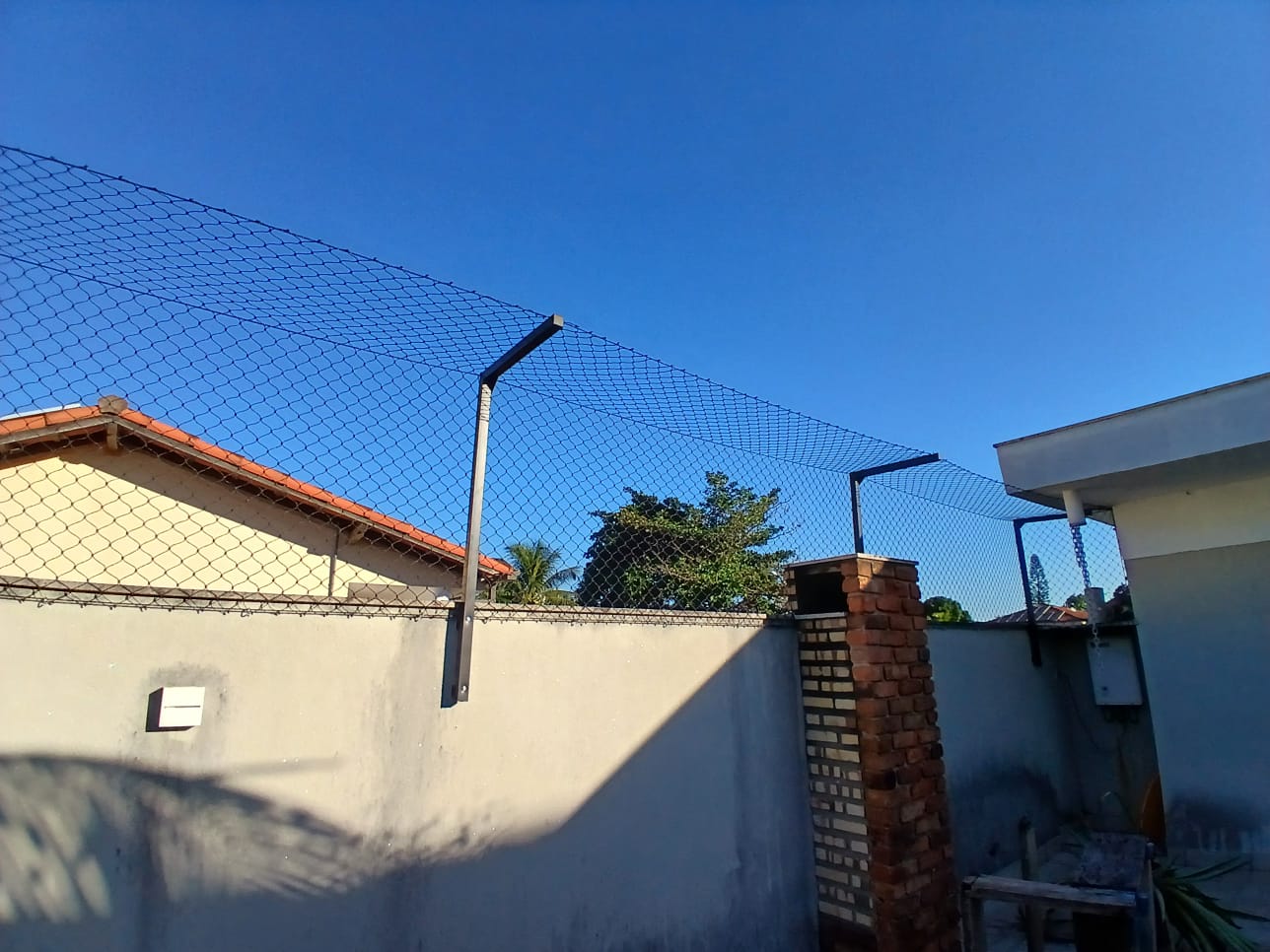 Fechamento de área externa para gatos